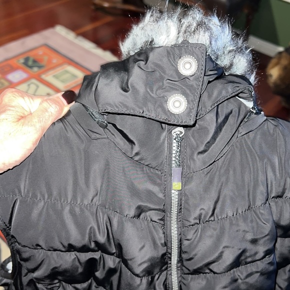 Green Tea Cold Weather Vest Soft Faux Fur Inside Removable Hood XXL - Picture 3 of 10